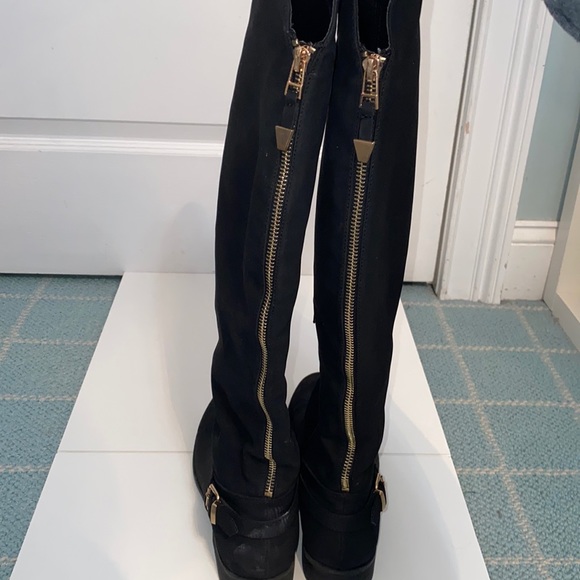 Steve Madden Knee High Boots with Gold Detail - Picture 4 of 8